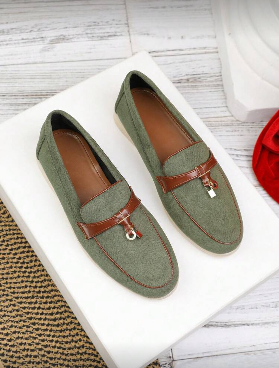 Loafer vert olive