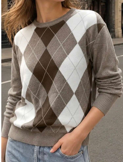 Pull col rond - Argyle
