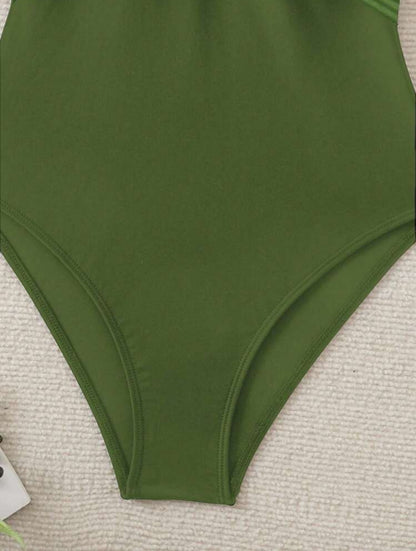 Criss-cross front (Army green)