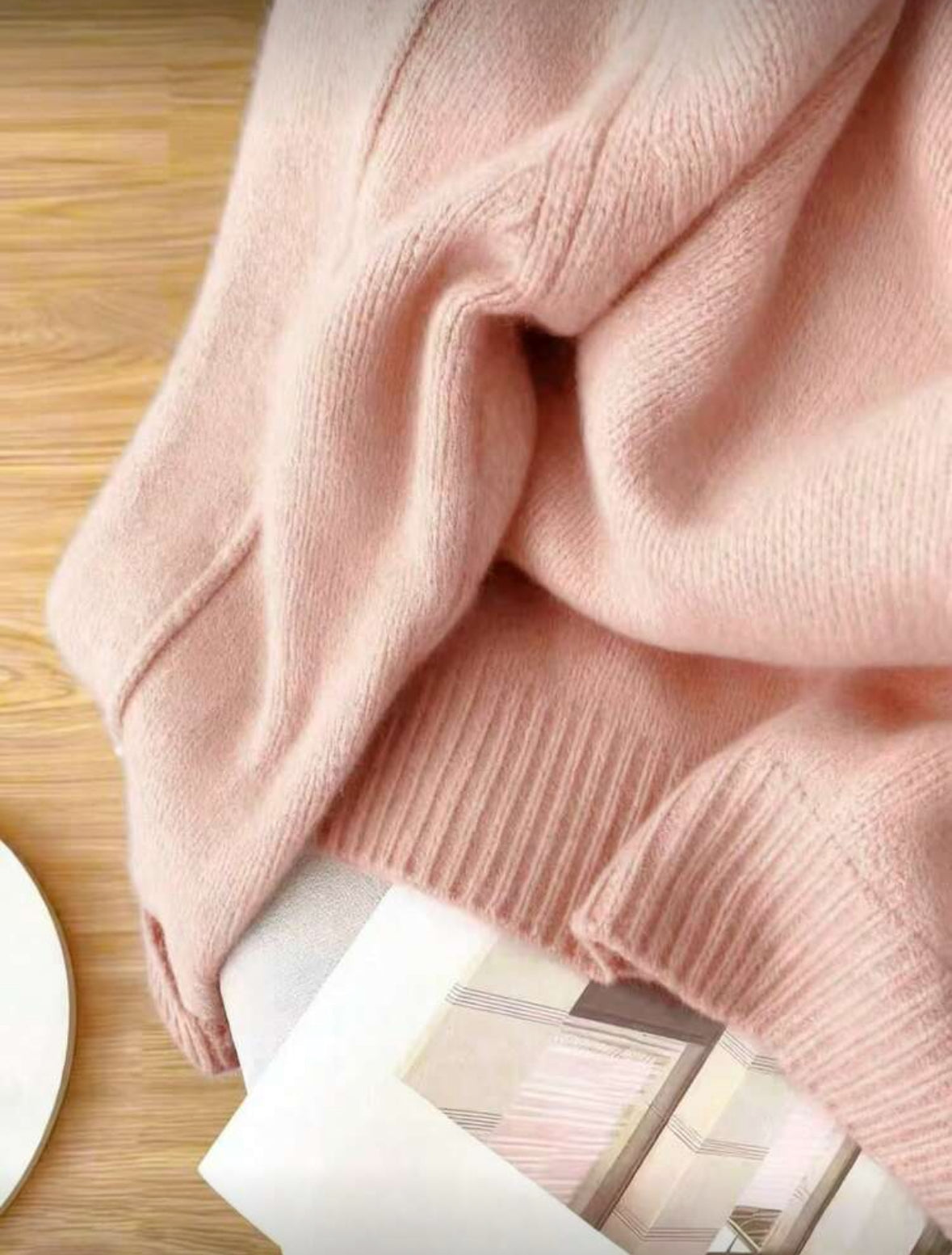 Pull tricoté à manches raglan