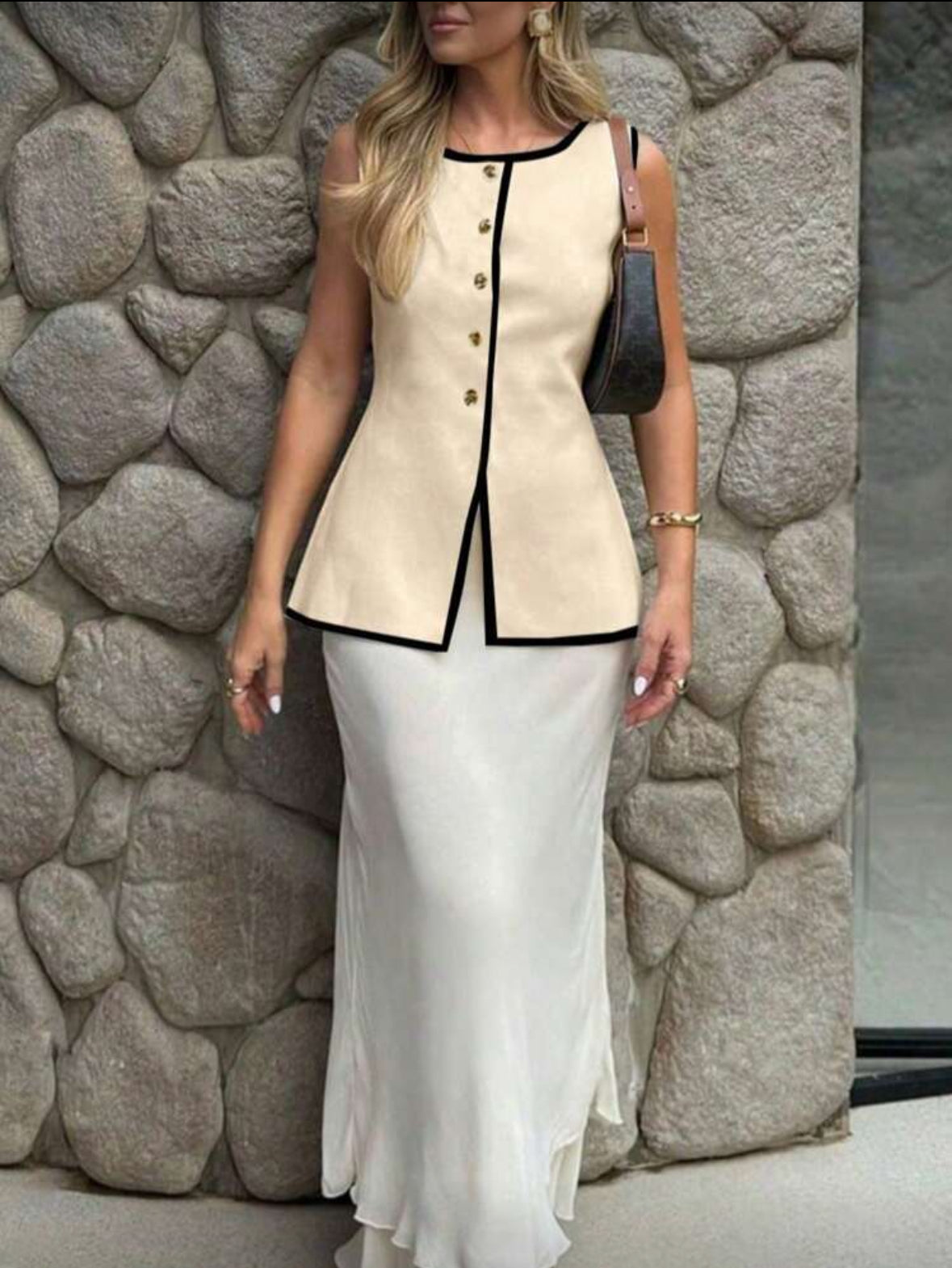 Top tricoté style simple