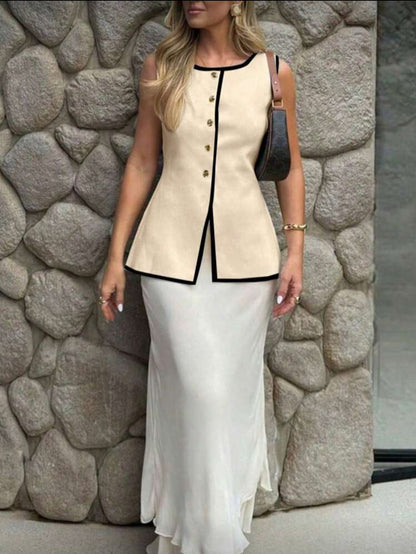 Top tricoté style simple