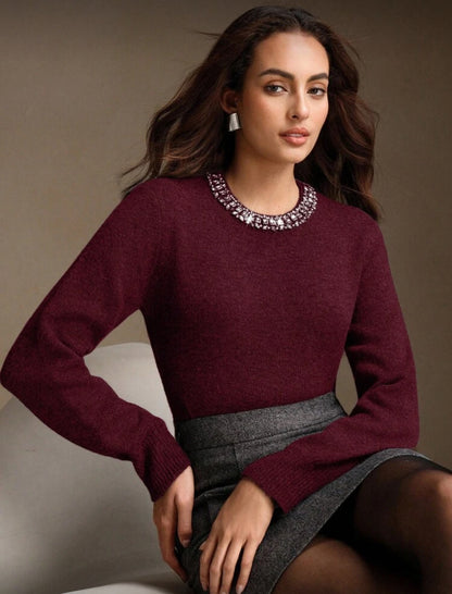 Pull en laine mélangée