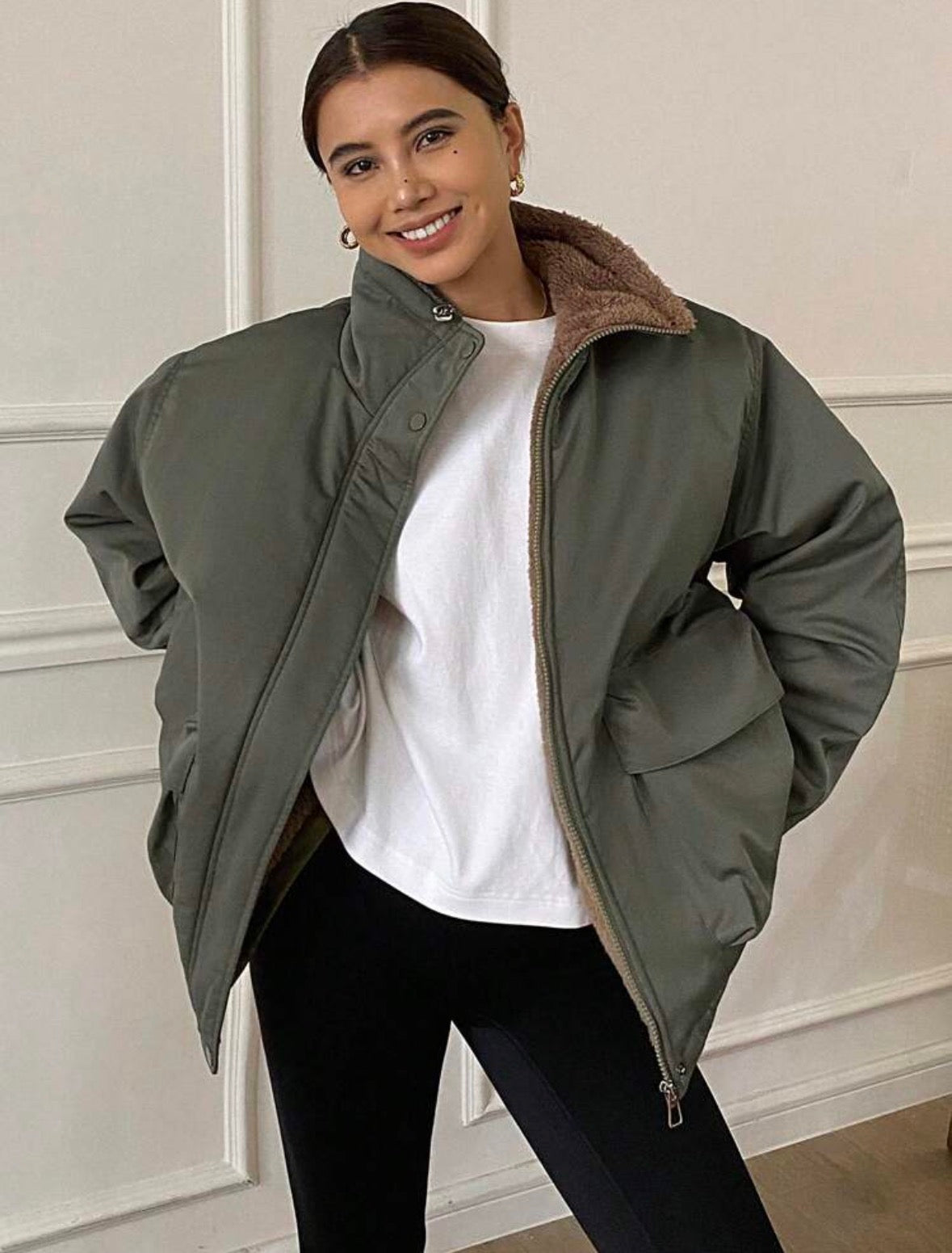 Manteau d'hiver - Vert armée
