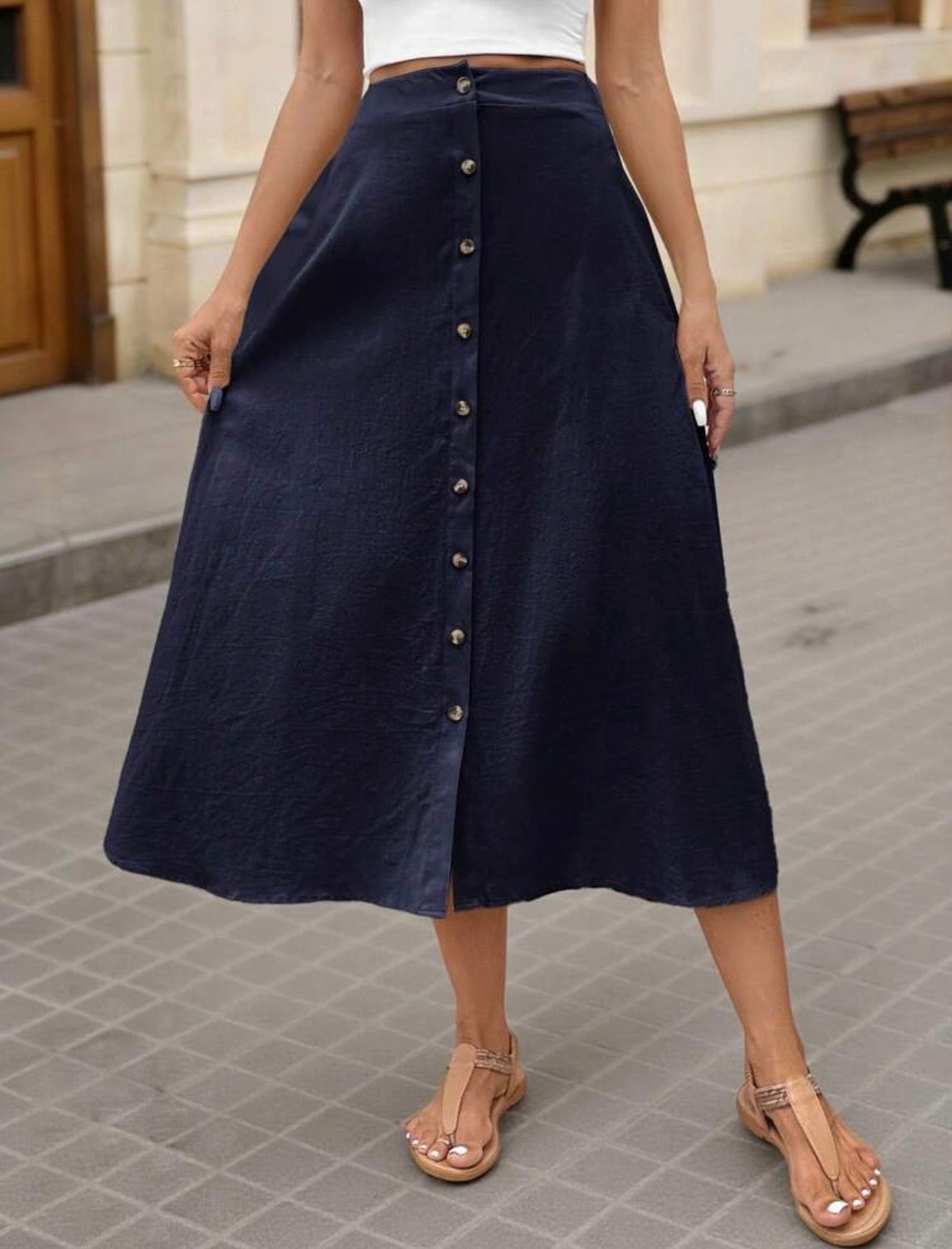 Jupe longue minimaliste