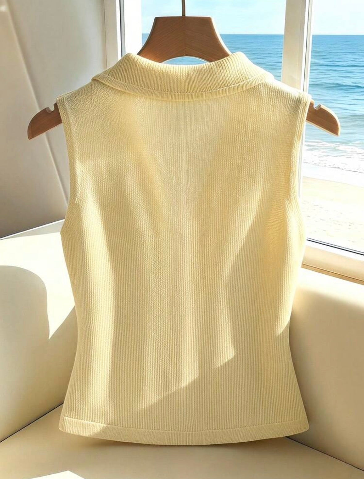Top sans manches - Jaune