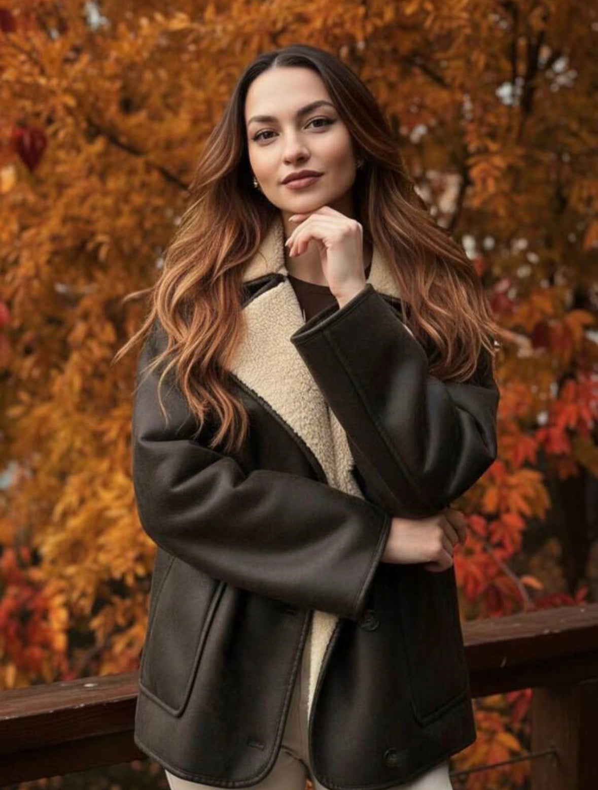 Veste en polaire - Marron foncé