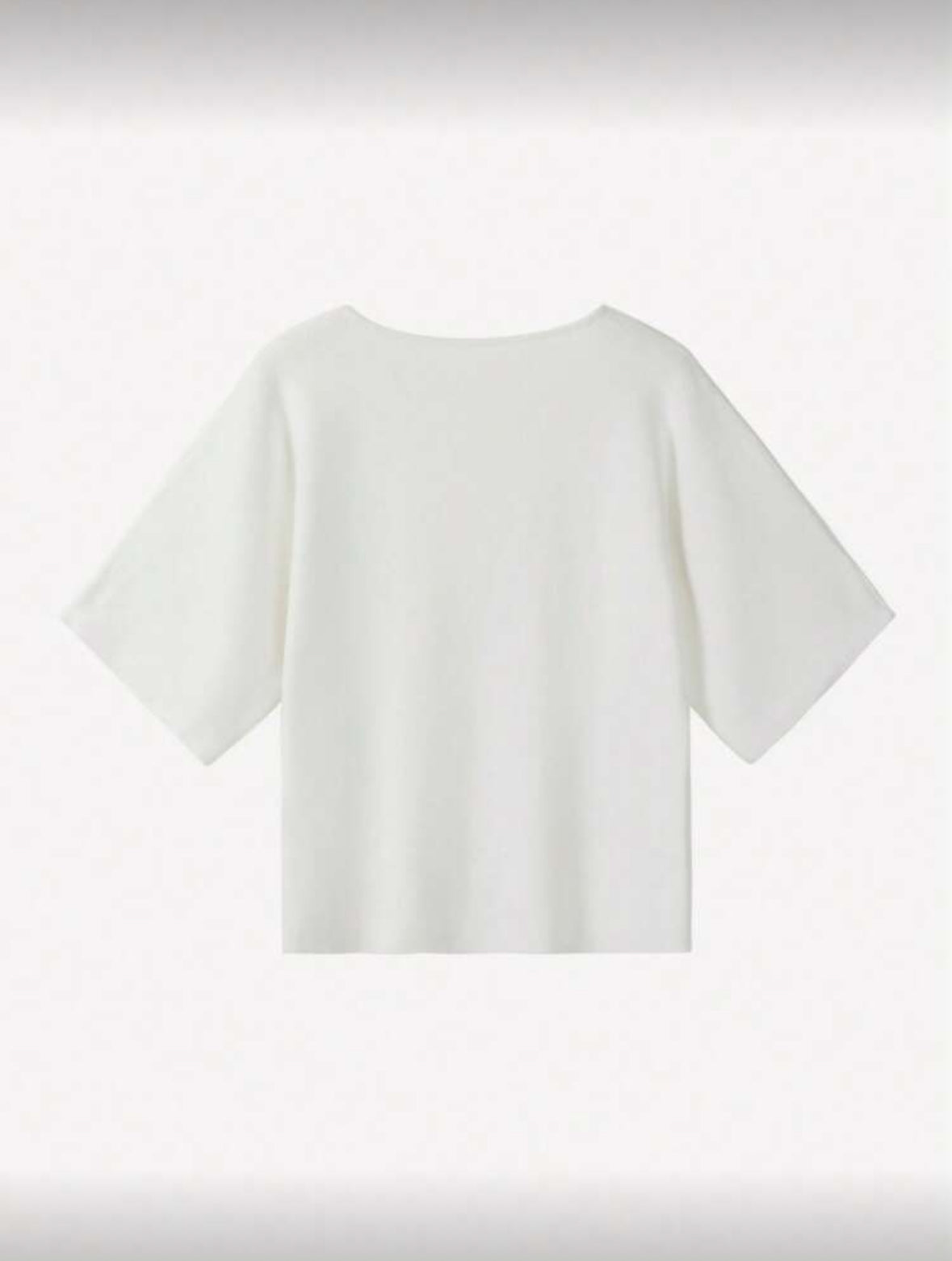 Cardigan à col V blanc, manches courtes