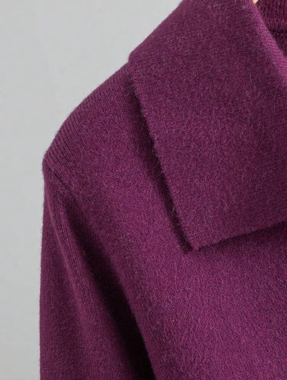 Pull col roulé