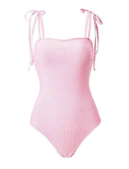 Maillot de bain une pièce rayé
