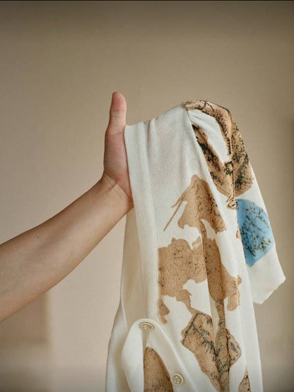 Top tricot, cardigan à manches courtes, col en V