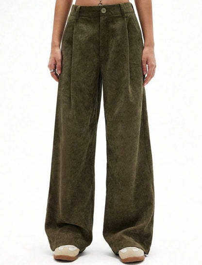Pantalon velours - Vert