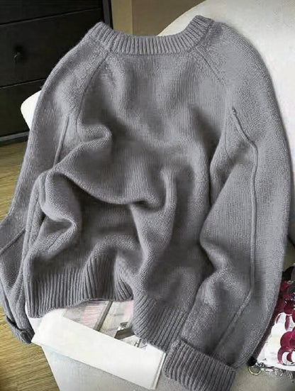 Pull tricoté à manches raglan