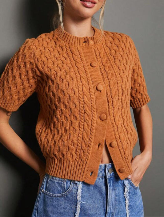 Cardigan à col rond