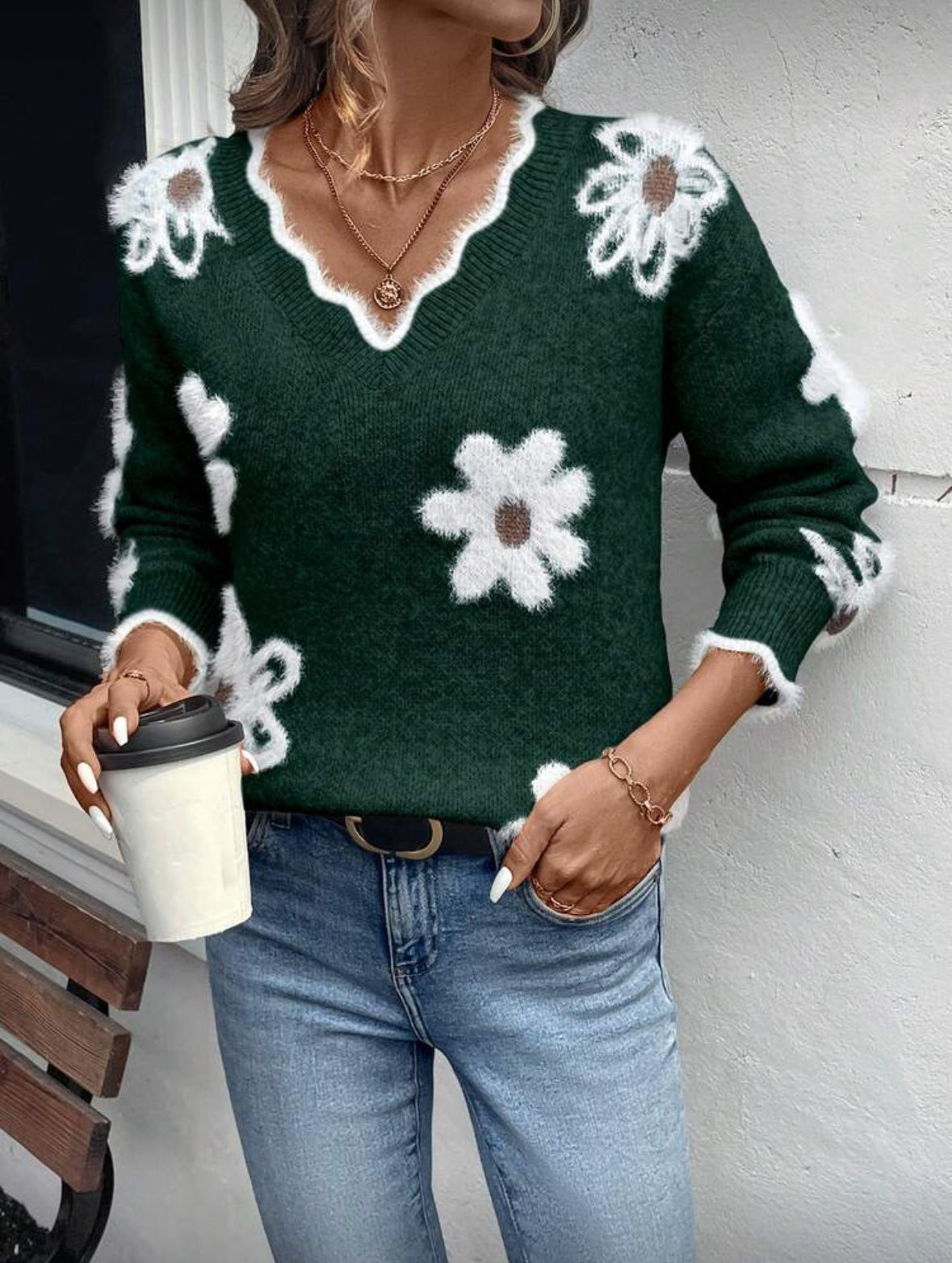 Maglione fiore (Green)