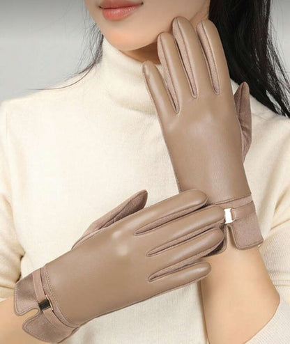 Gants en velours