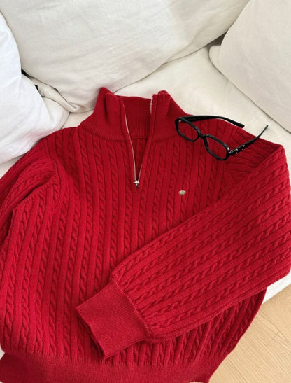 Pull décontracté - Rouge