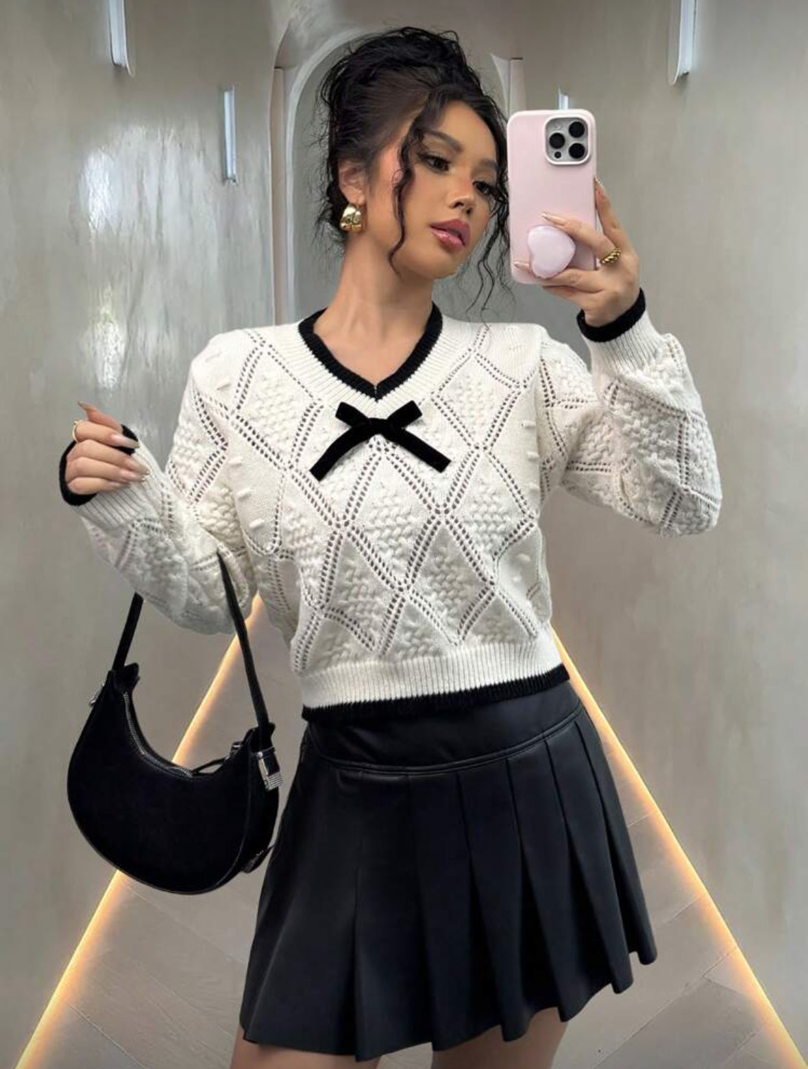 Pull décolleté en V