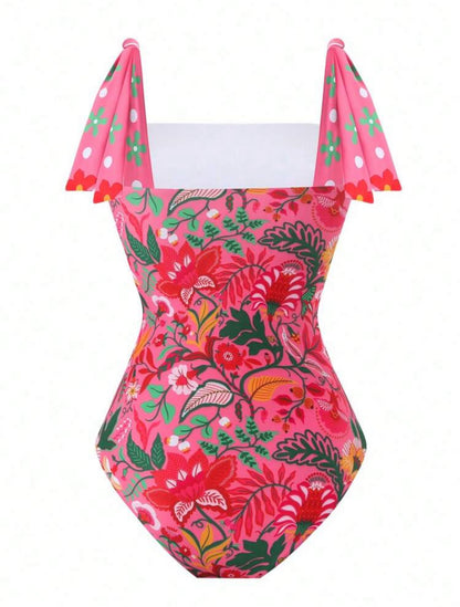 Maillot de bain une-pièce avec jupe