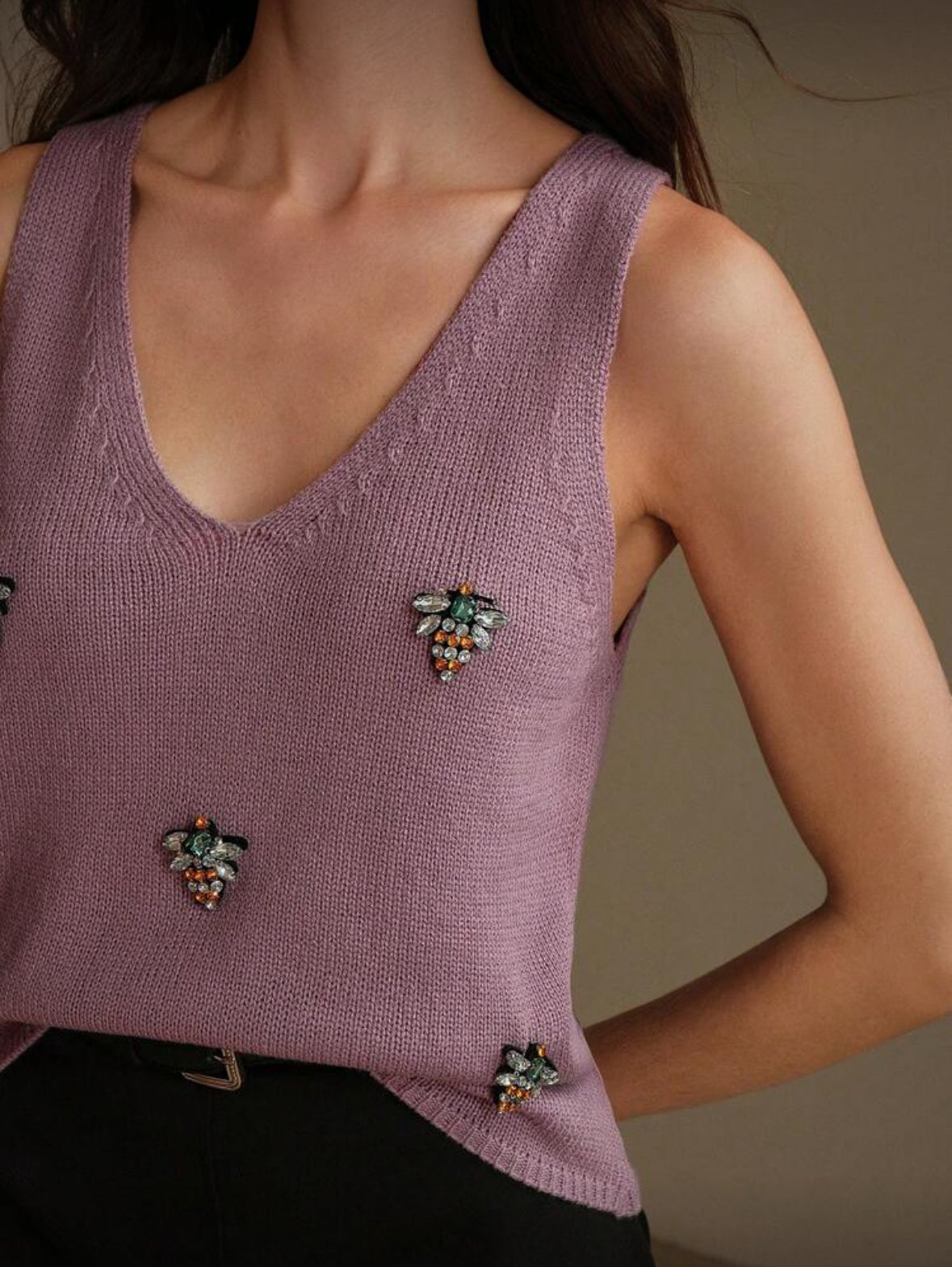 Débardeur en tricot