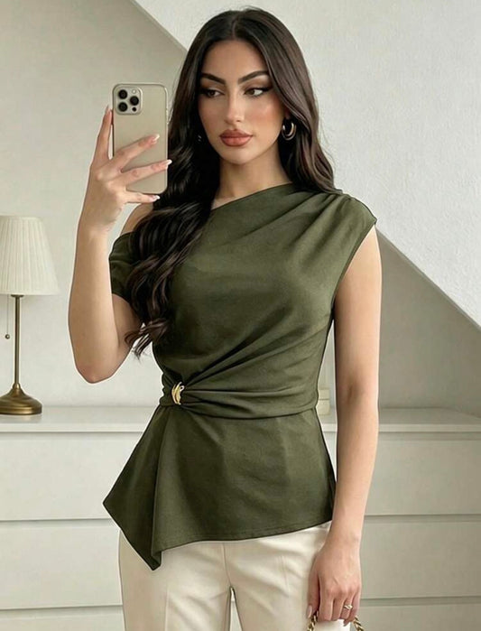 Blouse élégante (Army green)