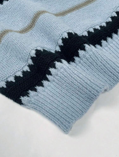 Pull ample - Manches longue Bleu-ciel