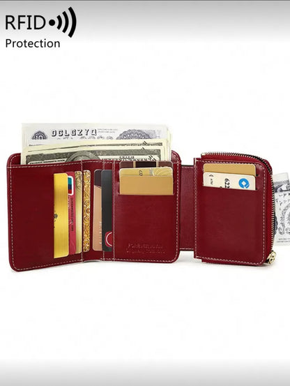 Portefeuille vintage/blocage RFID