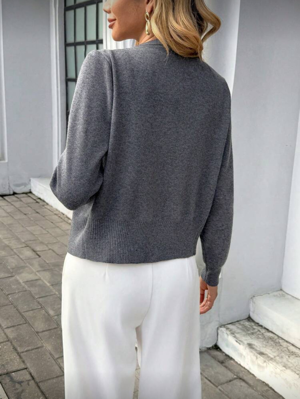 Pria top décontracté (Gris)