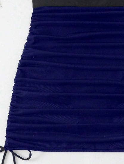 Maillot de bain  Robe texturée (Blu)