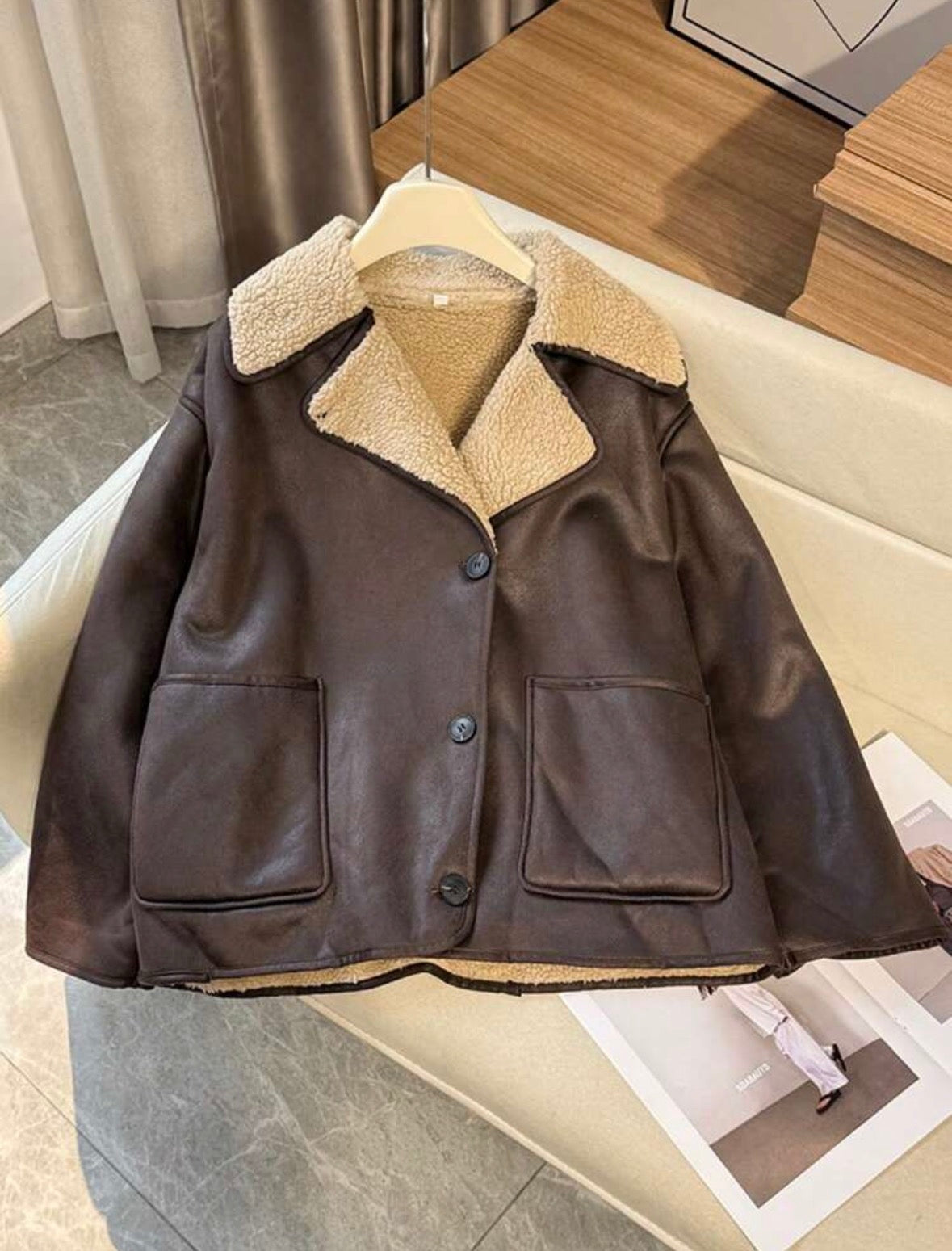 Veste en polaire - Marron foncé