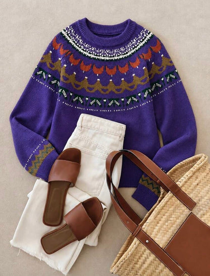 Pull ample - Violet