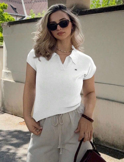 Top tricoté era - Blanc