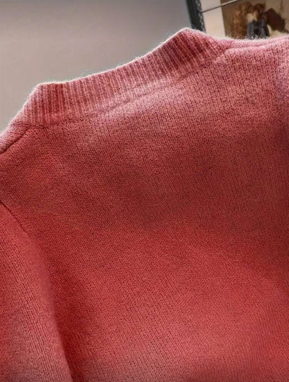 Cardigan tricoté (Rose vif)