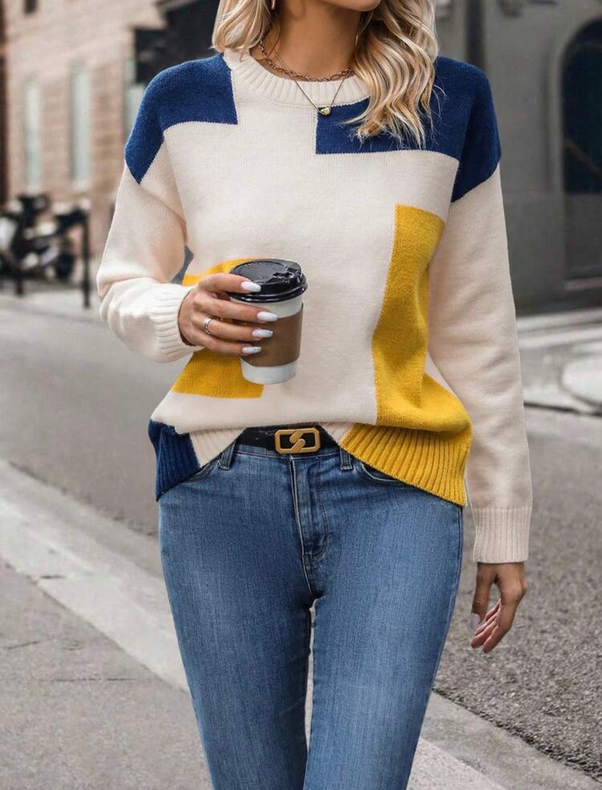 Pull à épaules tombantes