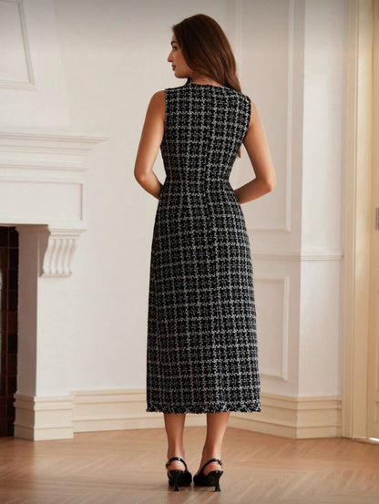 Robe à col carré
