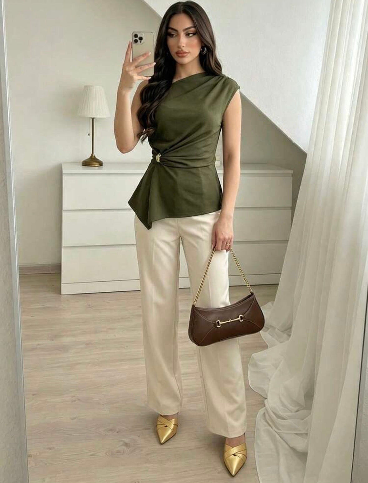 Blouse élégante (Army green)