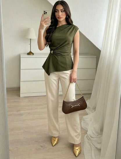 Blouse élégante (Army green)
