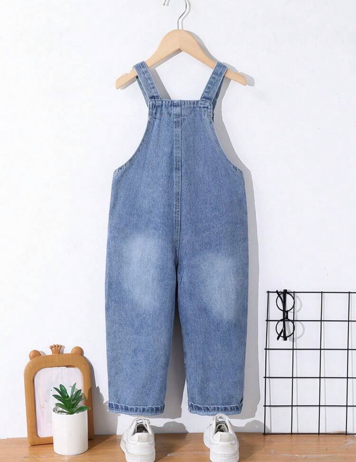 Pantalon salopette en jean