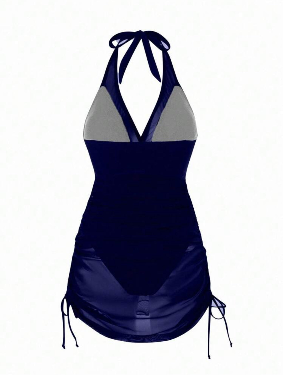 Maillot de bain  Robe texturée (Blu)