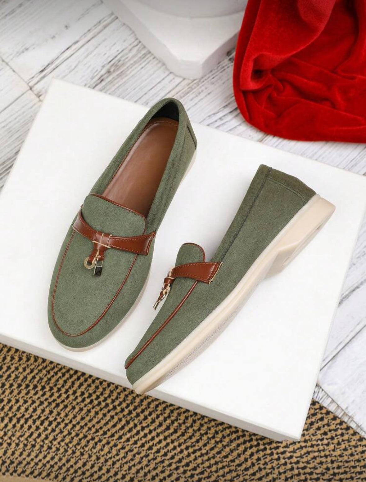Loafer vert olive