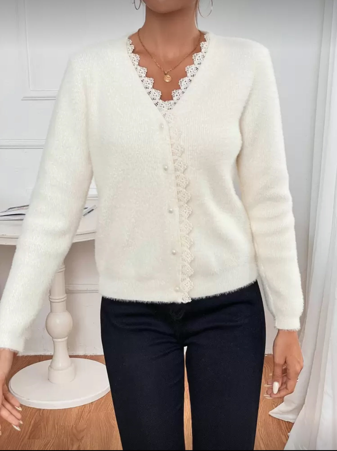 Cardigan tricoté moelleux