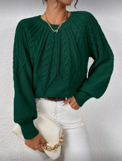 Pull à manches lanterne en tricot