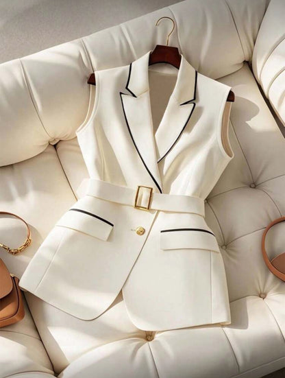 Veste élégante avec ceinture