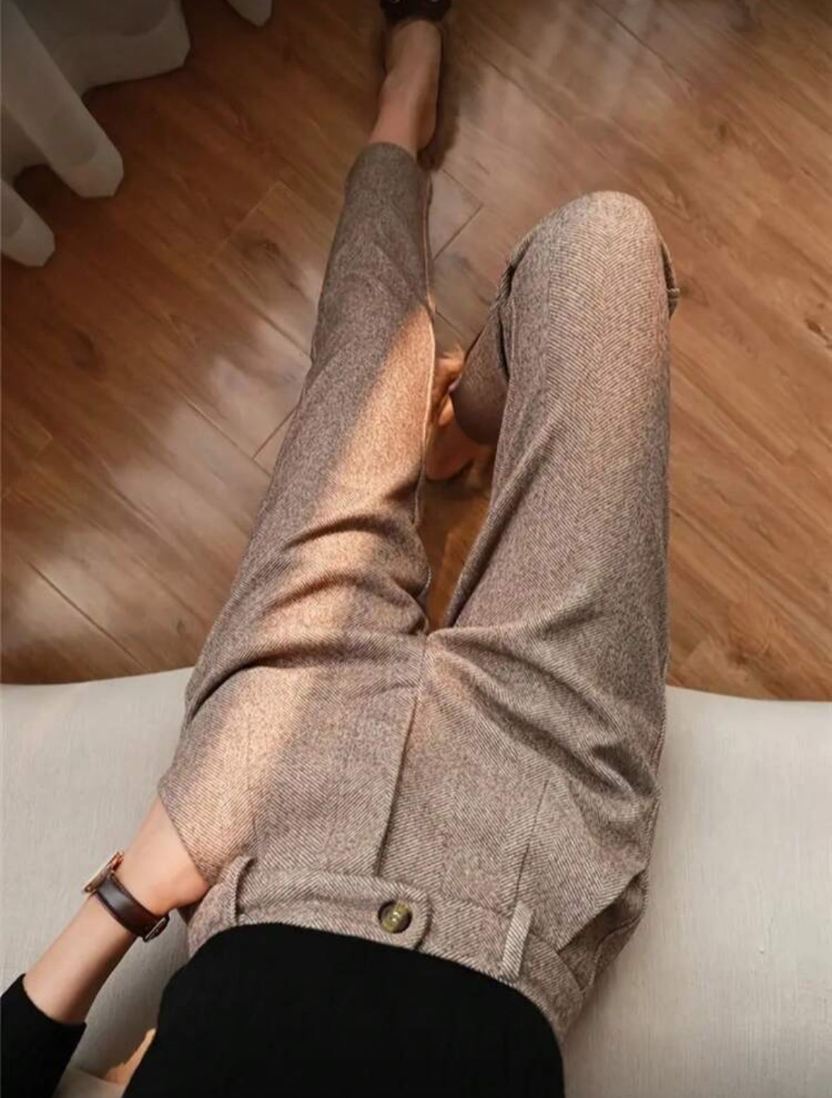 Pantalon à jambe droite