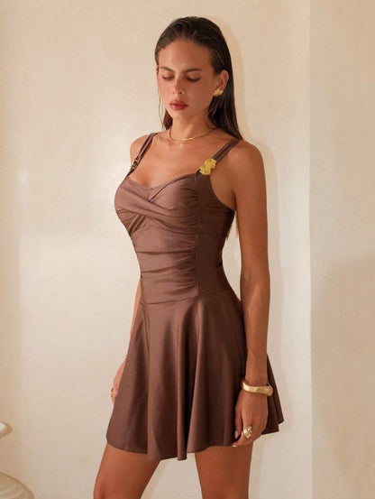 Robe de plage (marron rouille)