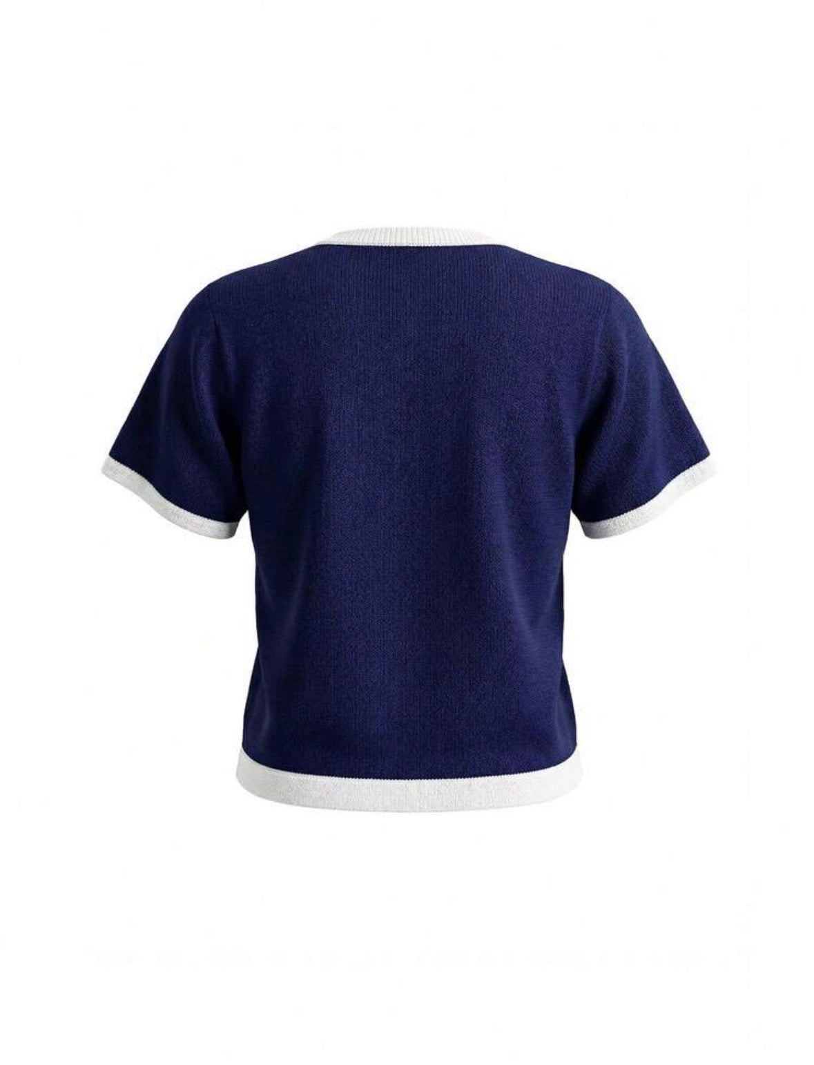Pull court à boutons