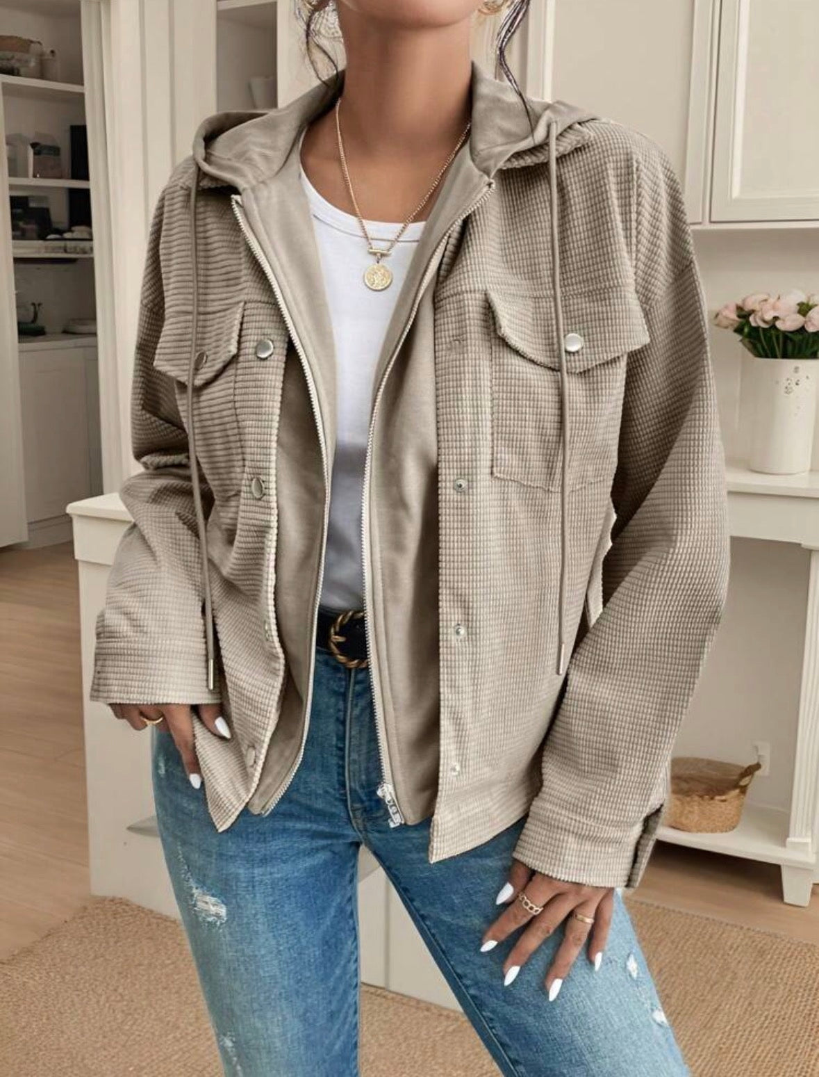 Veste à capuche