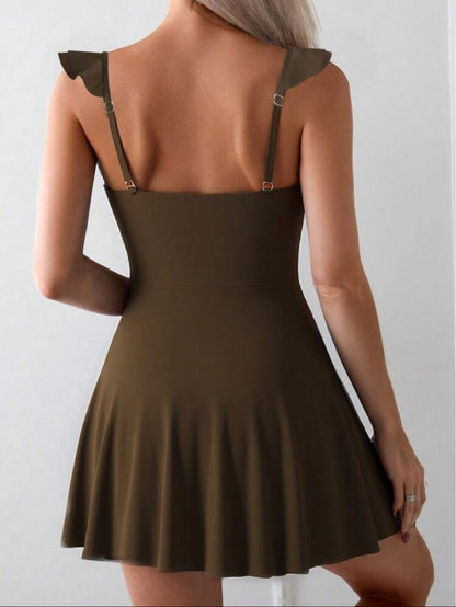 Maillot de bain col carré