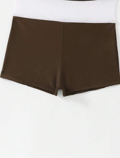 Maillot de bain col carré