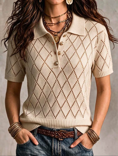 Polo tricoté — Vintage